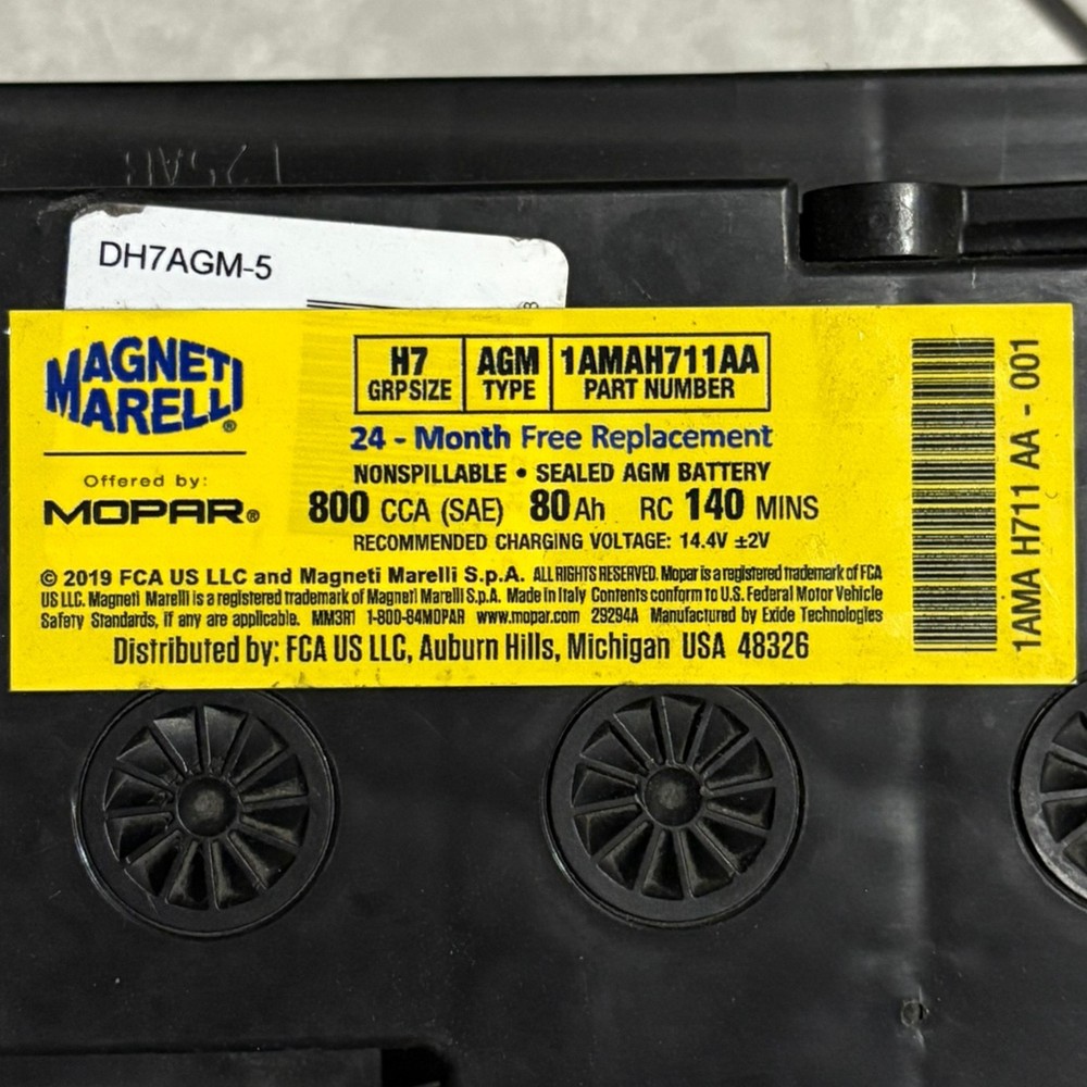 Genuine Mopar Battery Storage 1AMAH711AA