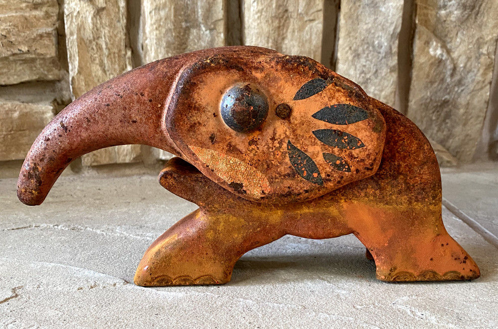 CAST IRON 1930's VINDEX ELEPHANT NUTCRACKER -ORIGINAL PAINT