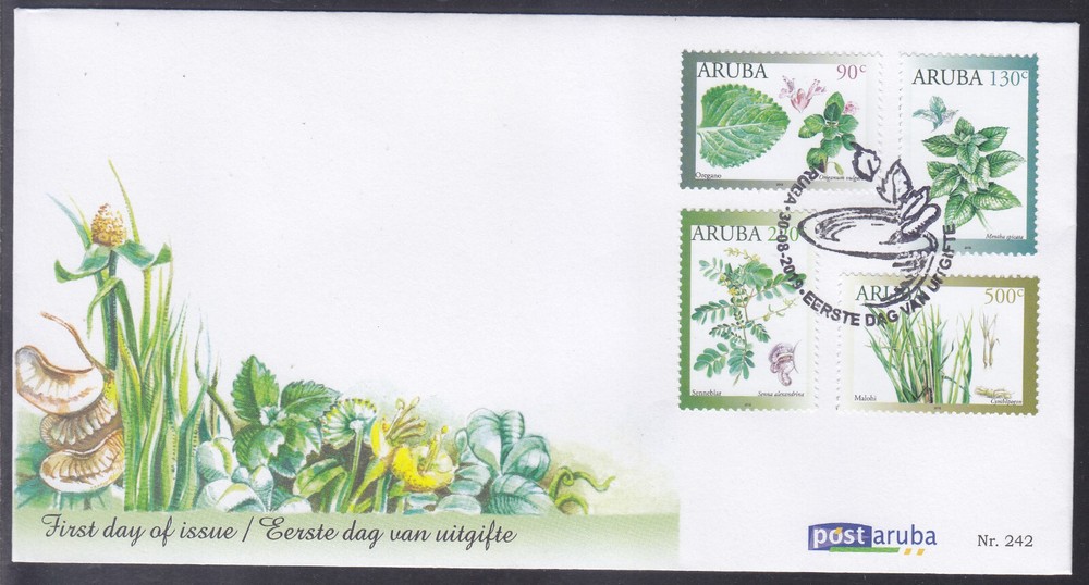 Aruba Issue FDC 2019 (242) Medicinal Plants