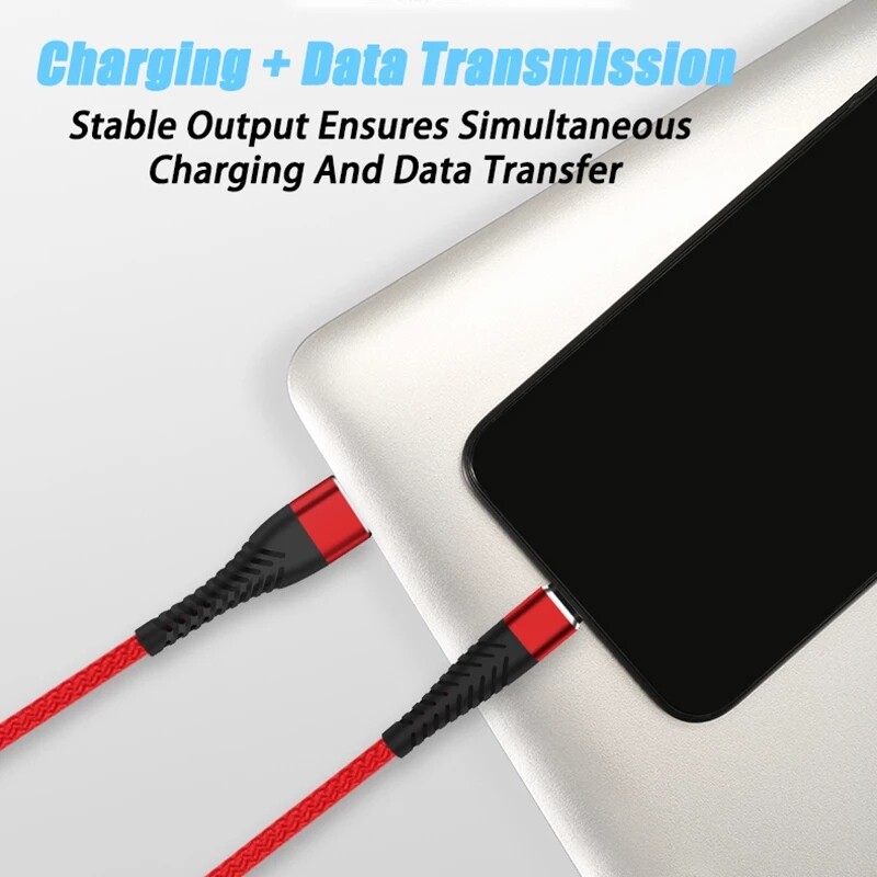 Micro USB Cable Charger Data Sync Braided For Samsung Android HTC LG 3/6/10