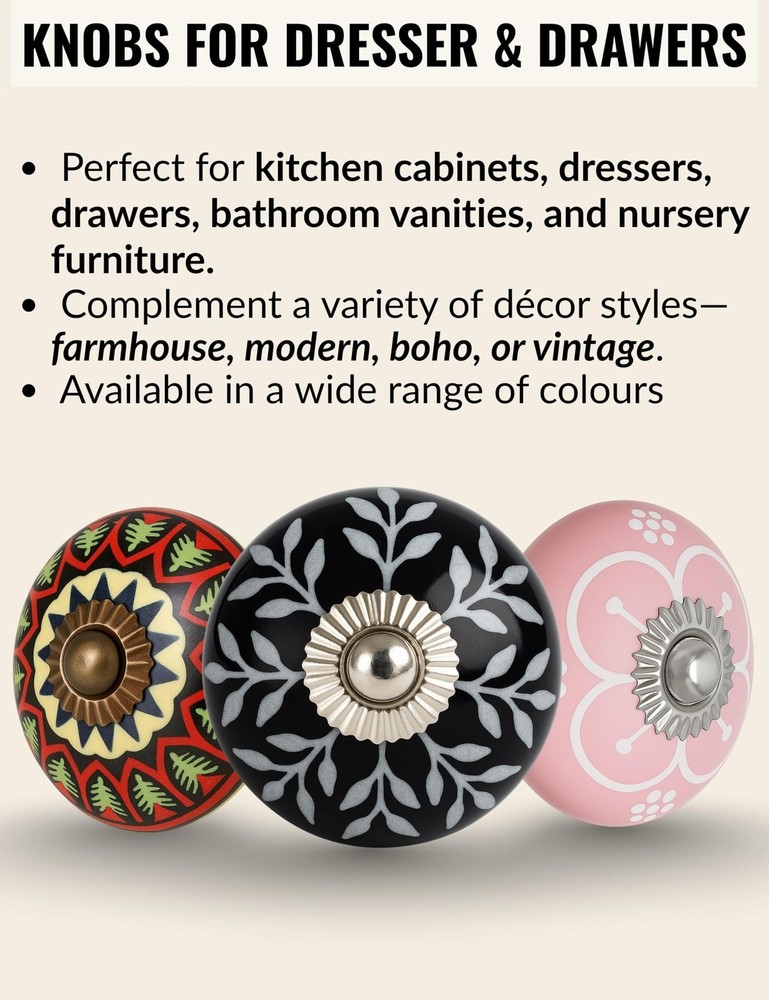 Decorative Cabinet Knobs - Antique Cabinet Knobs - Pulls for Cabinets and Dra...