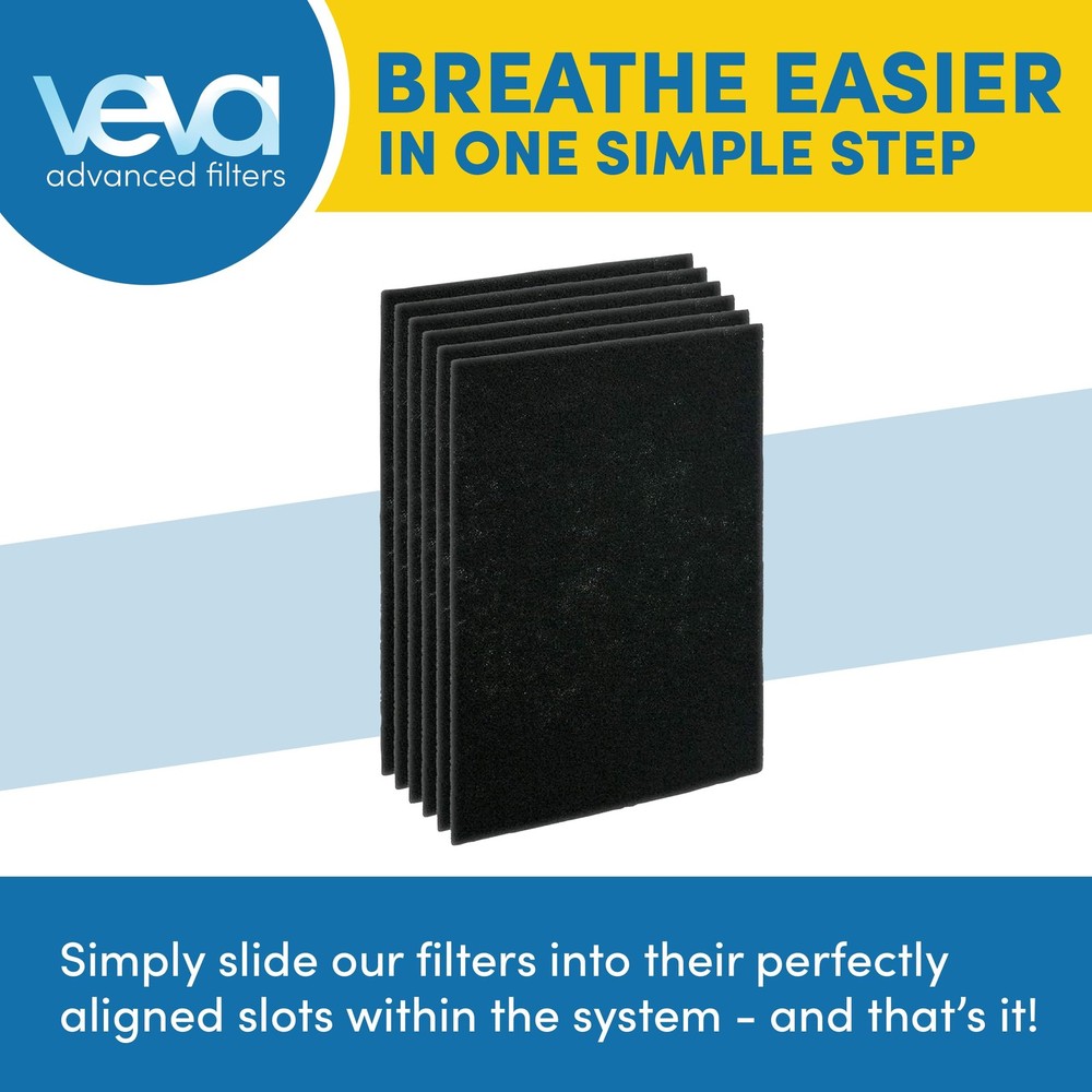 VEVA Air Purifier Filter Replacements - 6 Pack Precut & Compatible with Honey...