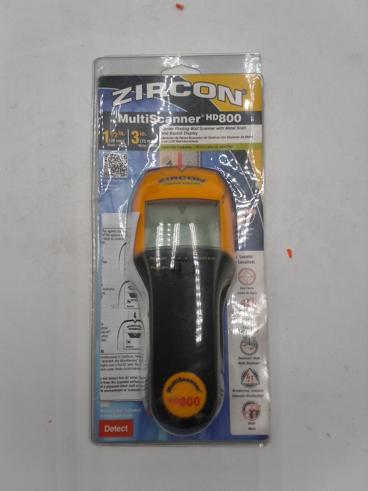 New Zircon MultiScanner HD800 OneStep Multi-Function Wall Scanner