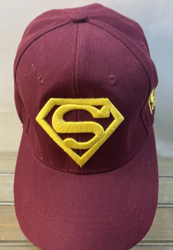 Superman Logo Cap Flex Fit Hat Adjustable Strap Action Comics Embroidered Hat2