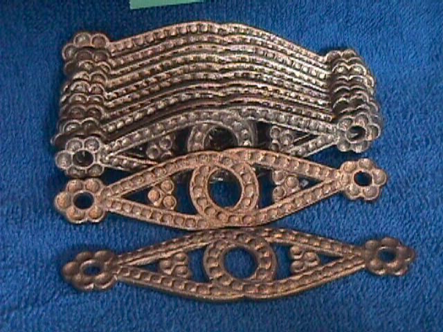 12 MATCHING Solid BRASS Hardware ORNATE Drawer Pull Backplates (20 x12)