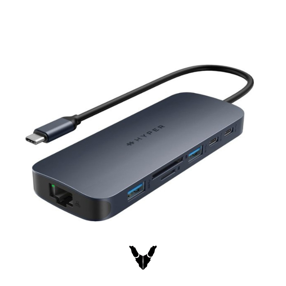 Hyper - HyperDrive Next 10 Port USB-C Hub- MacBook/PC - HD4005GL - Midnight Blue
