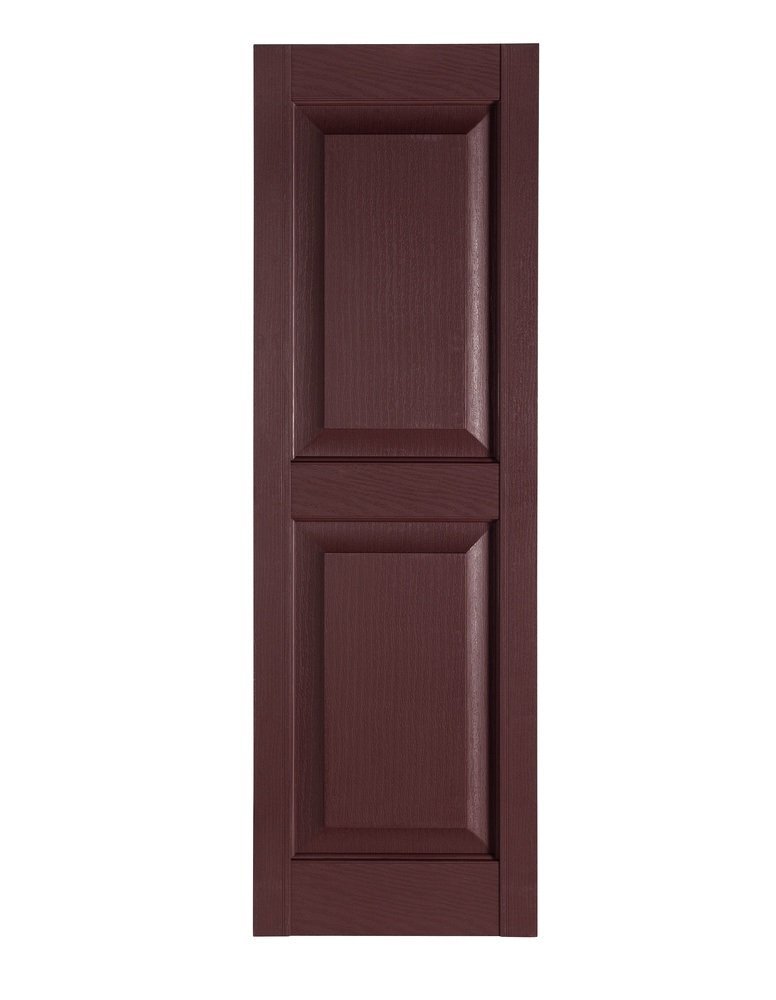Perfect Shutters Premier Raised Panel Exterior Decorative Shutter, 15" x 71",