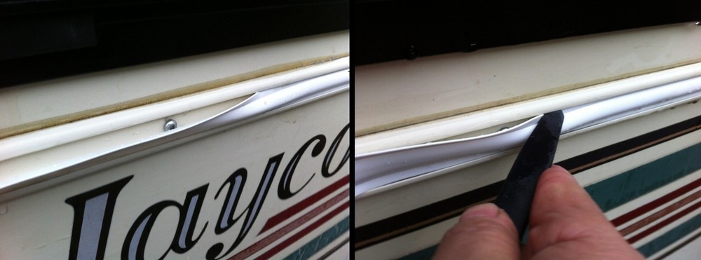 1" x 100 ft BLACK Vinyl Trim Molding Screw Cover RV Boat Camper Travel Trailer