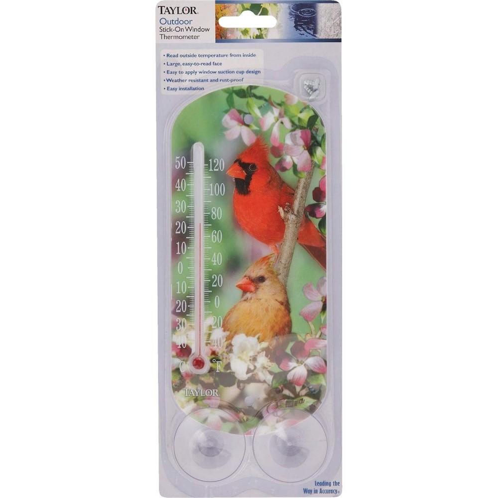 Taylor Cardinal Window Thermometer No Size, Multicolor