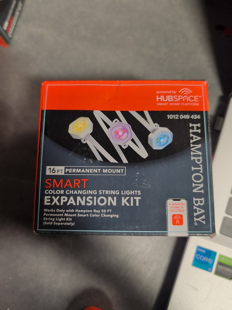 Hampton Bay Smart Color Changing 16 Ft String Lights Expansion Kit 1012 049 434