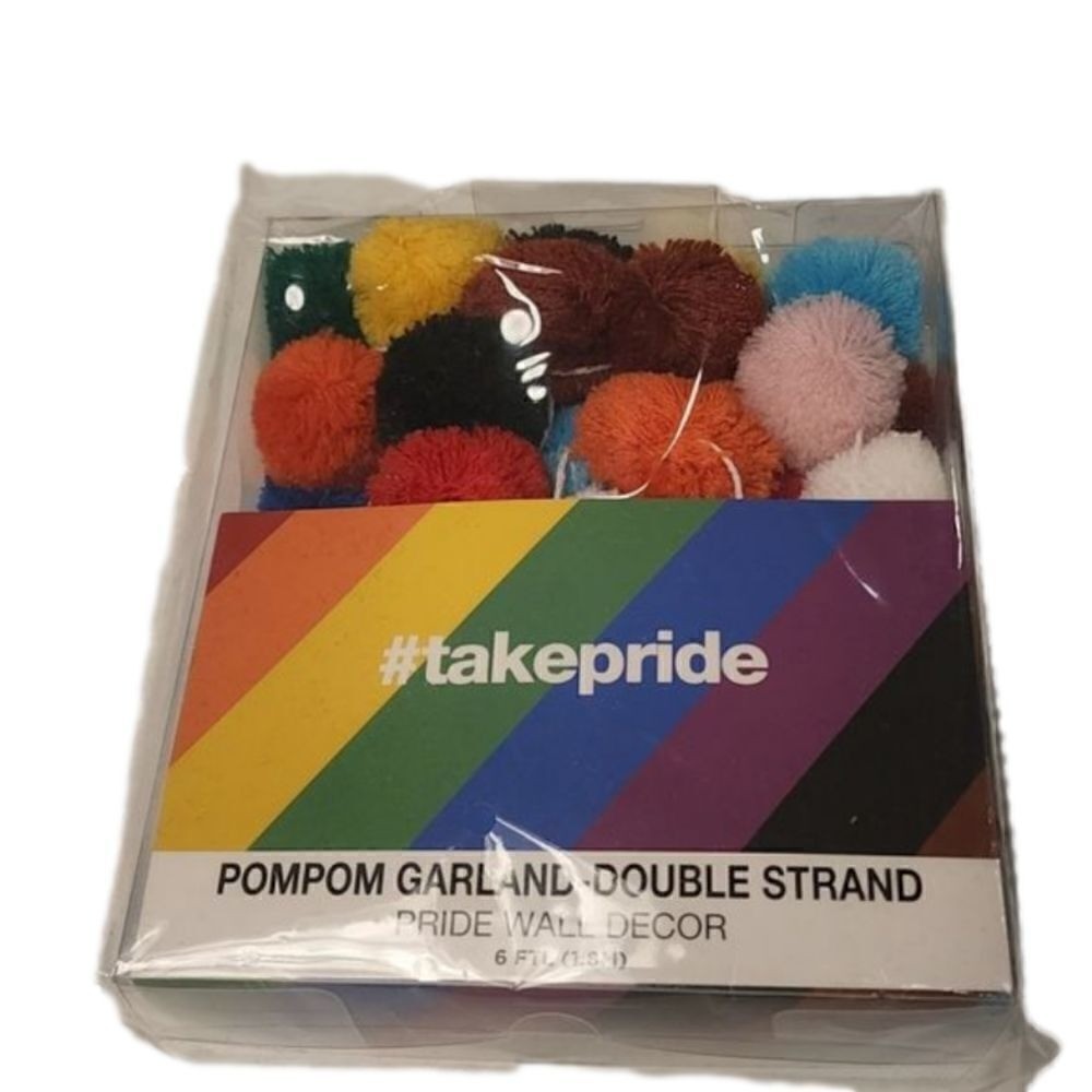 6 ft (#takepride) PomPom Double Strand Wall Decor