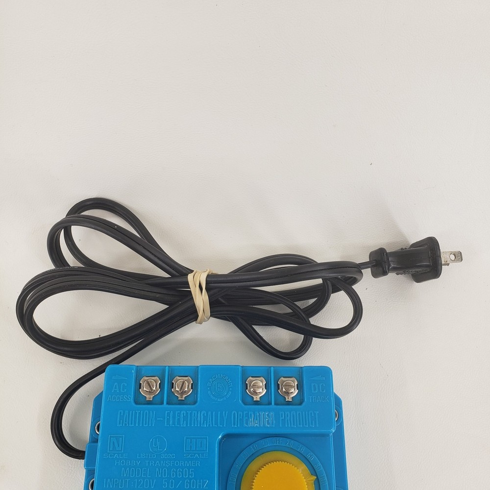 Bachmann Model 6605 N HO Scale Transformer Train AC DC Power Supply Pack READ