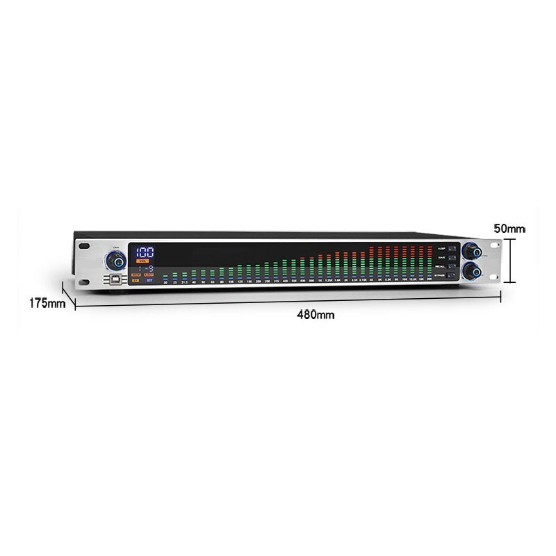EQ-313 Digital Equalizer 31 Band Equalizer for Bar Home Stage Performance os67