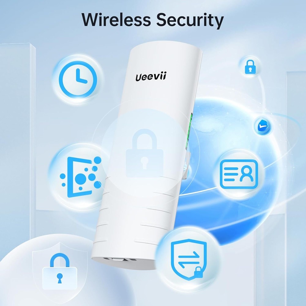 UeeVii Wireless Bridge Point to Point Long Range Outdoor WiFi CPE Extend Network