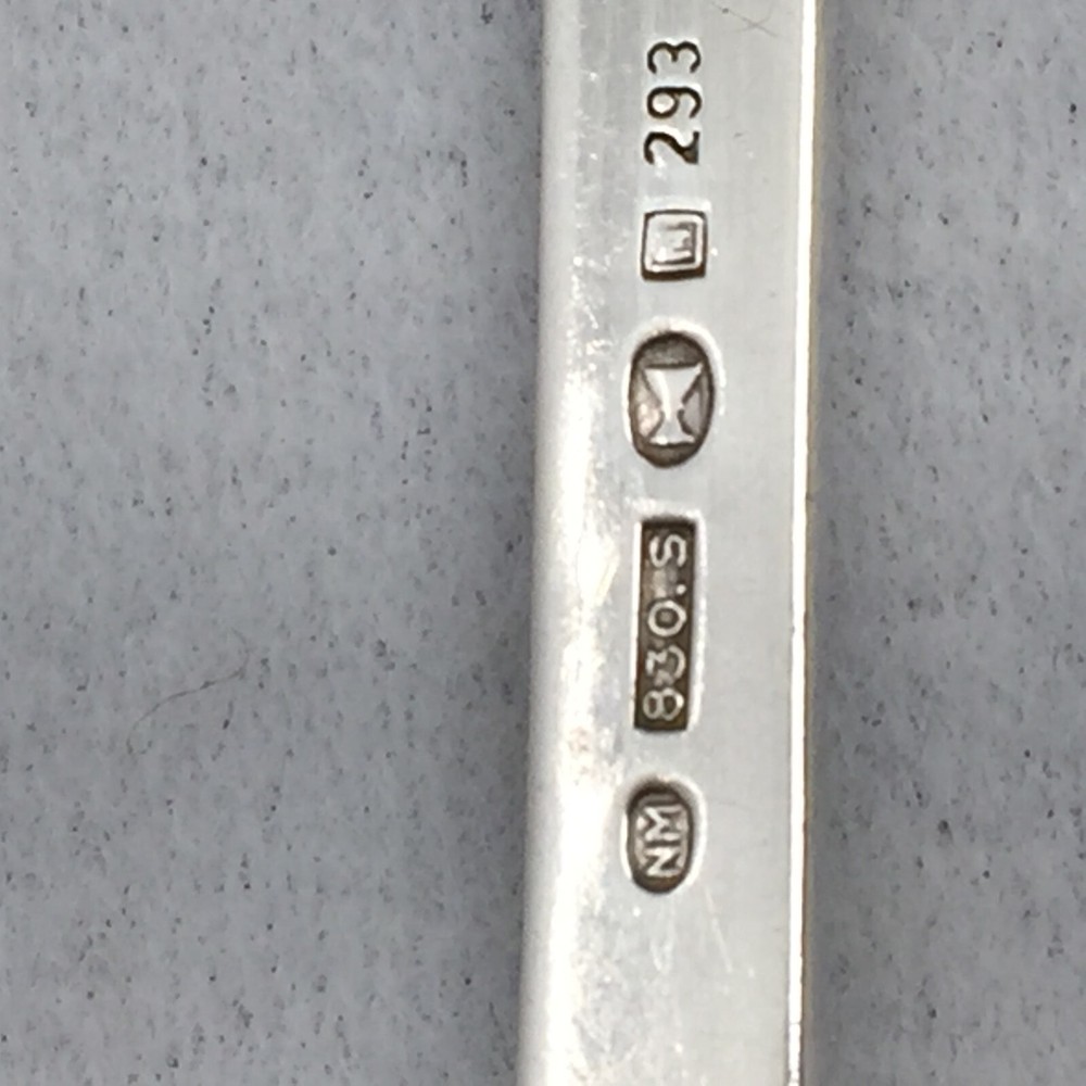 Viking Rose Serving Fork Th Marthinsen 830 Silver Norway