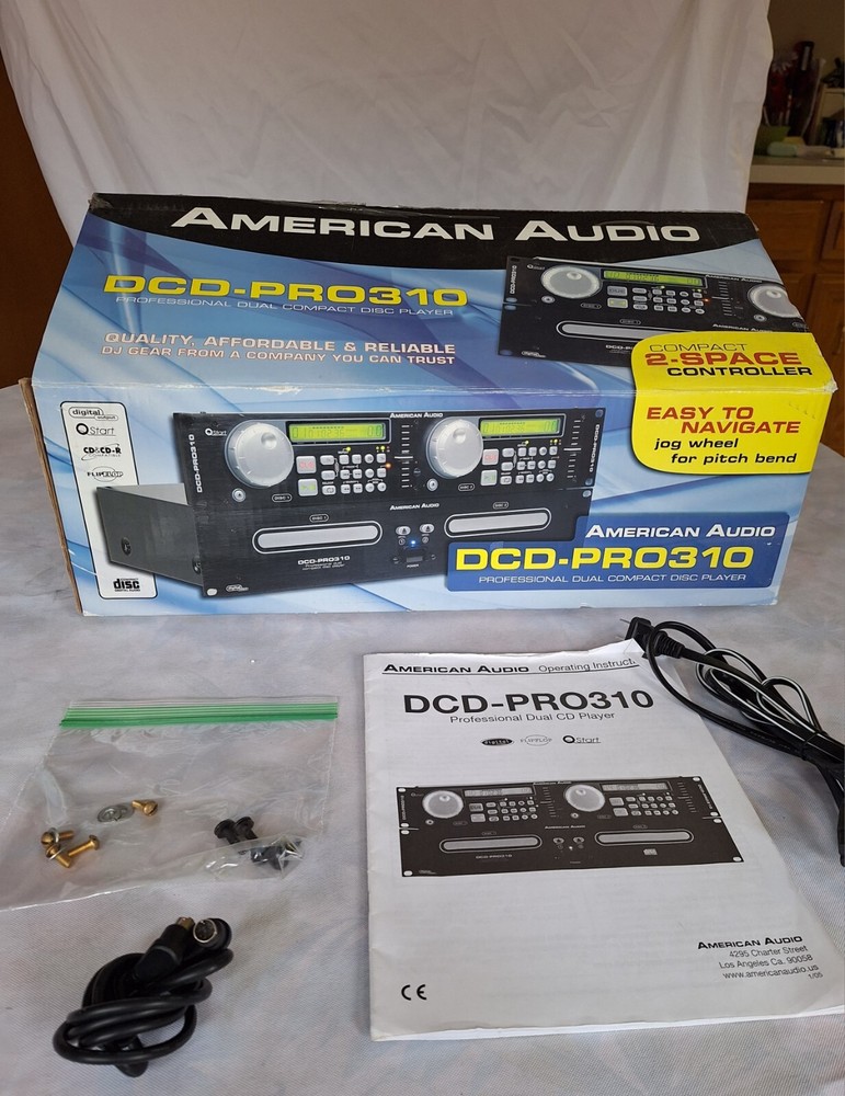 American Audio dcd-pro310 Professional Dj Controller & Dual Cd Player/ Pre-Owned
