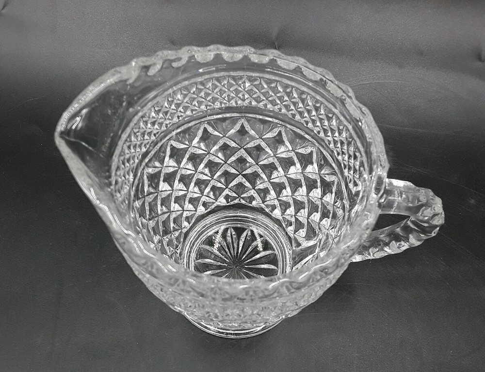 Anchor Hocking Wexford Pattern Clear Crystal Creamer