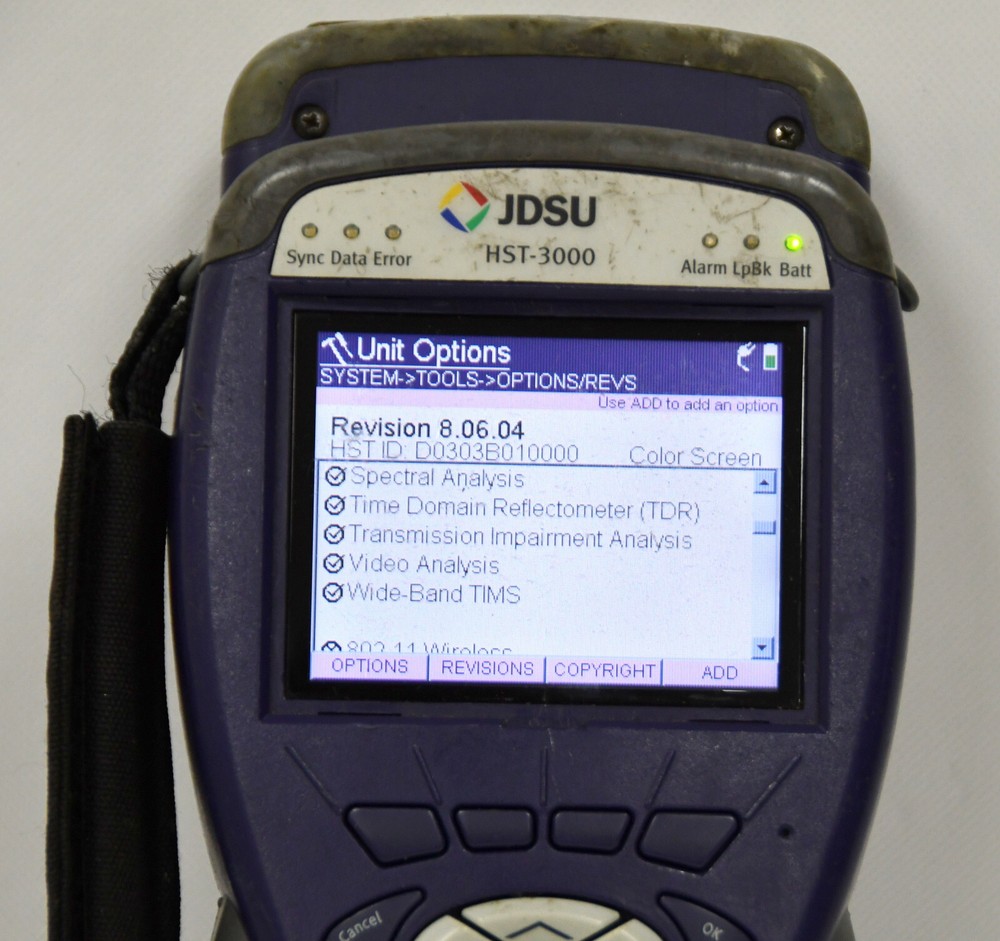 JDSU HST-3000 Meter w/BDCM-WB2 Module Color