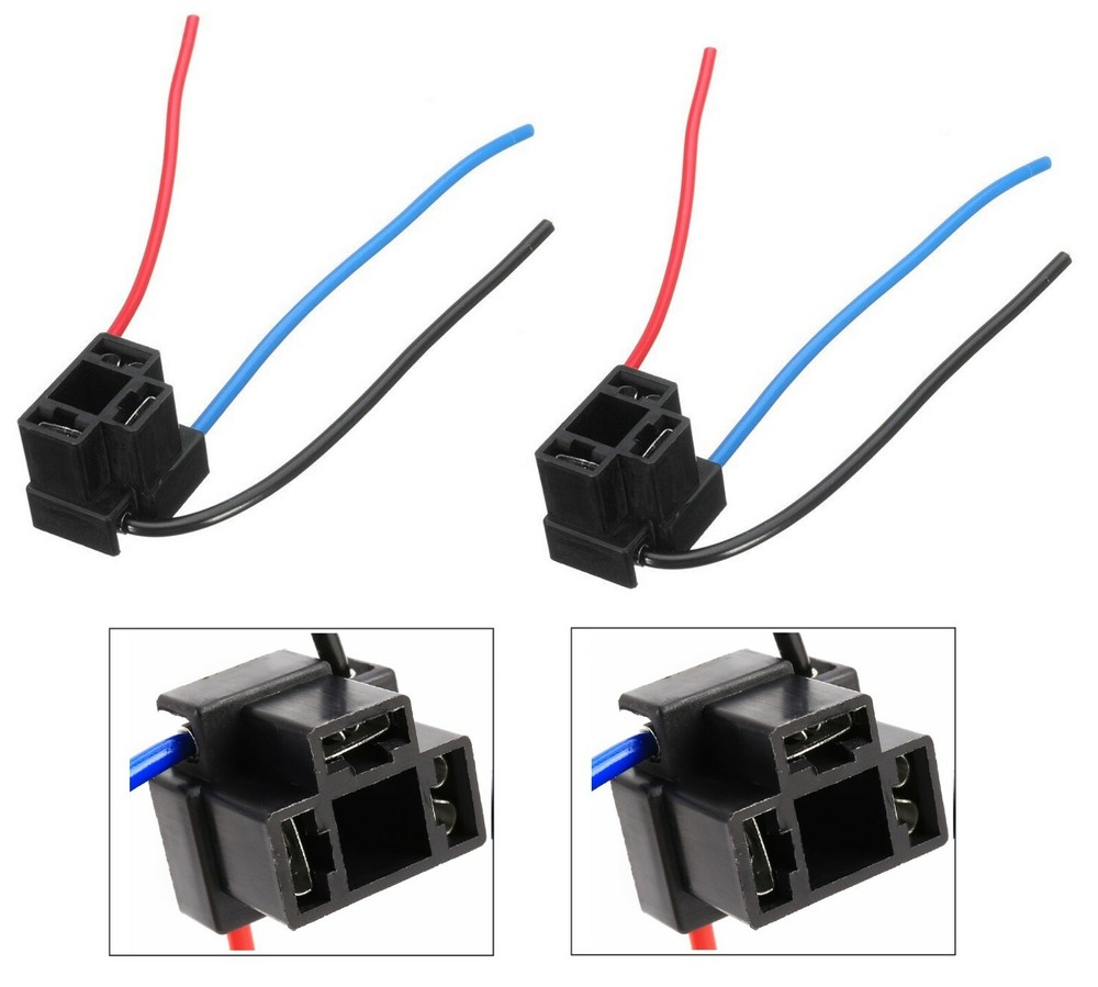 Wire Pigtail Female P A H5054 Two Harness Headlight Bulb Plug Replacement Socket