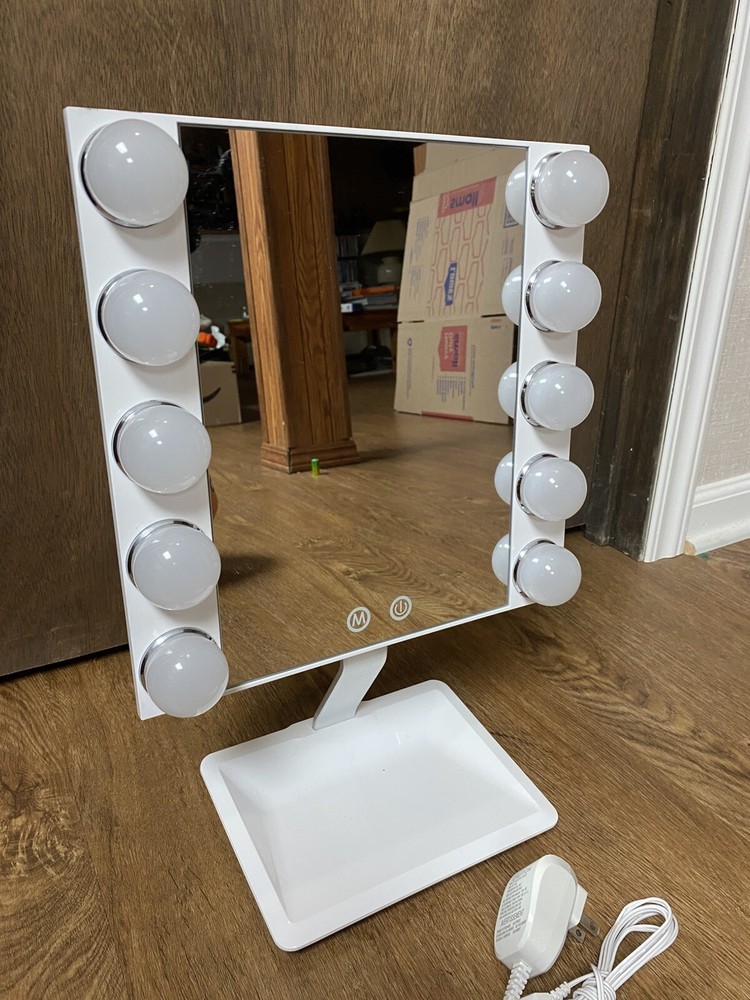 Conair BEHW18 LED Lighted Large Vanity Makeup Mirror, White