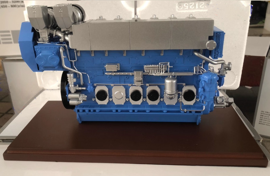 1:20 WEICHAI WH28 Marine Engine Large-Scale Engine Generator Diecast Model