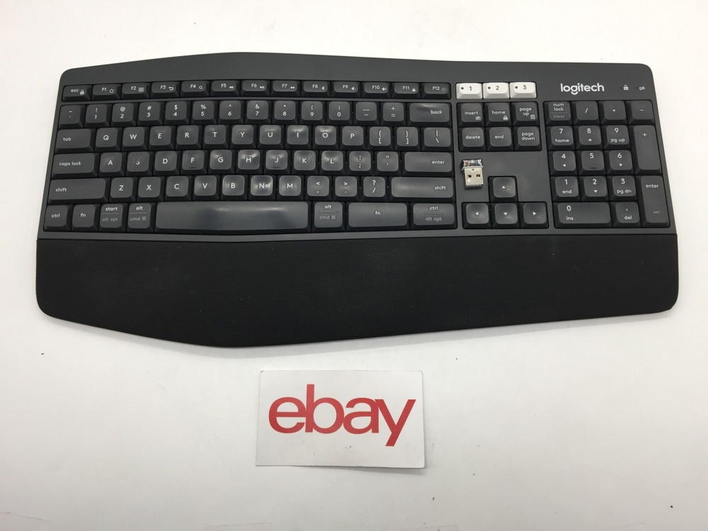 Logitech Performance Wireless Keyboard K850 Keyboard Only w/ Dongle FREE S/H