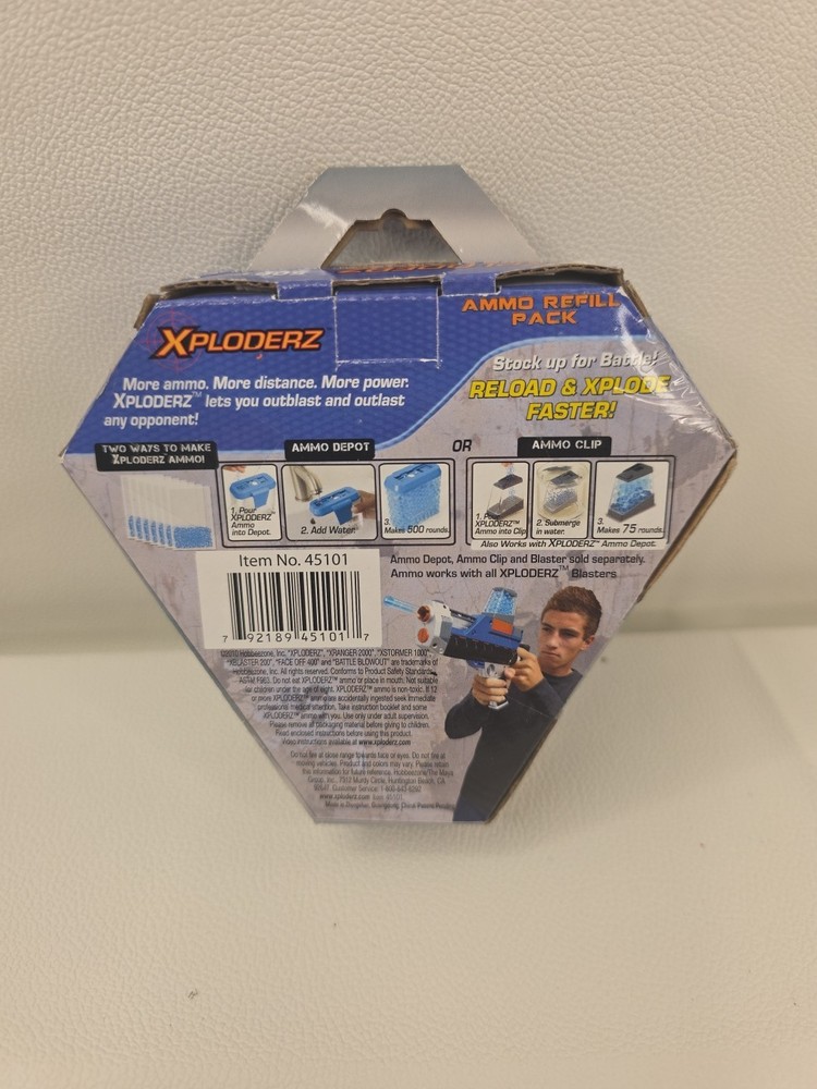 1 box Xploderz 500 Count Ammo Refill Pack H2Grow Technology Make Your Own Ammo