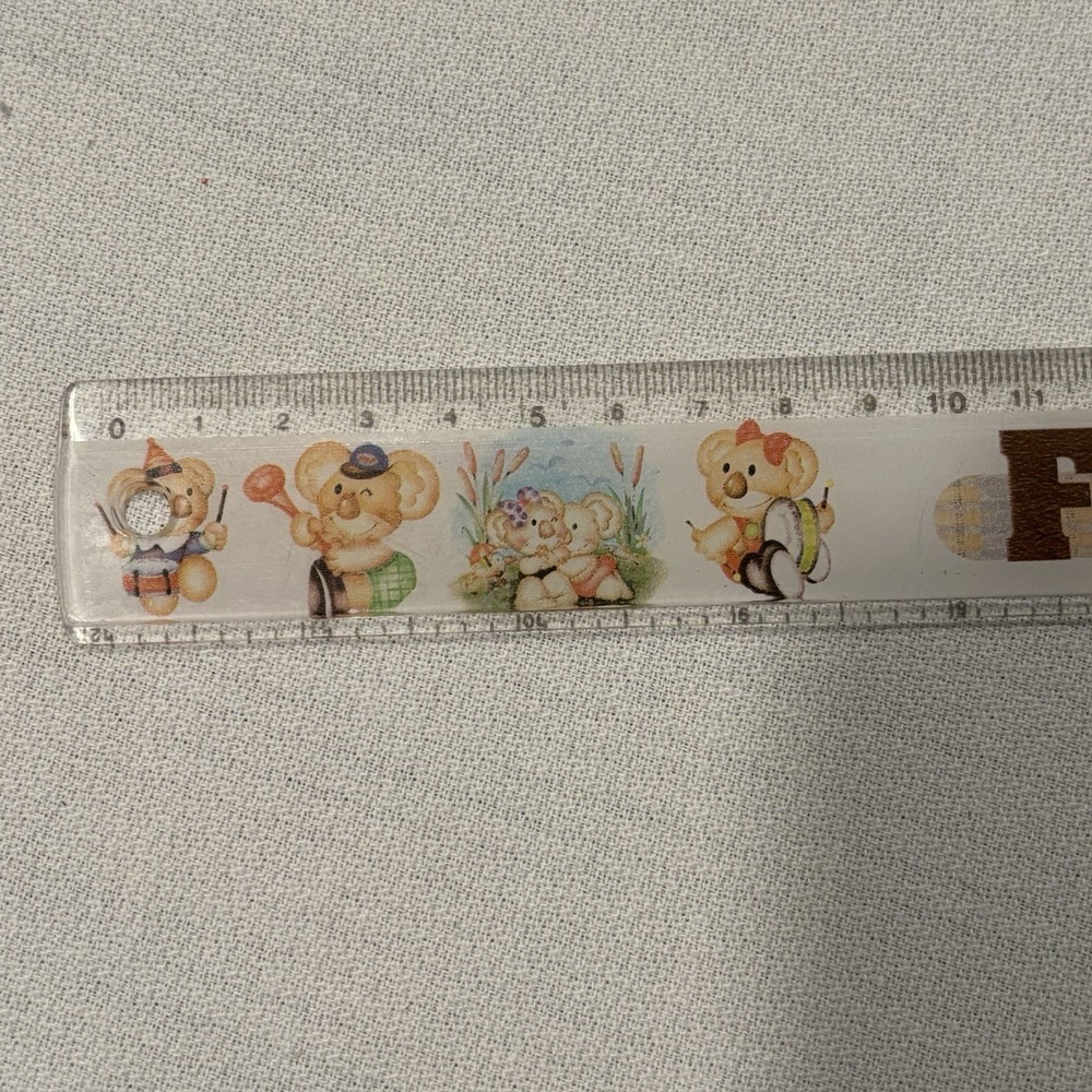 Vintage Fancy Bear Ruler
