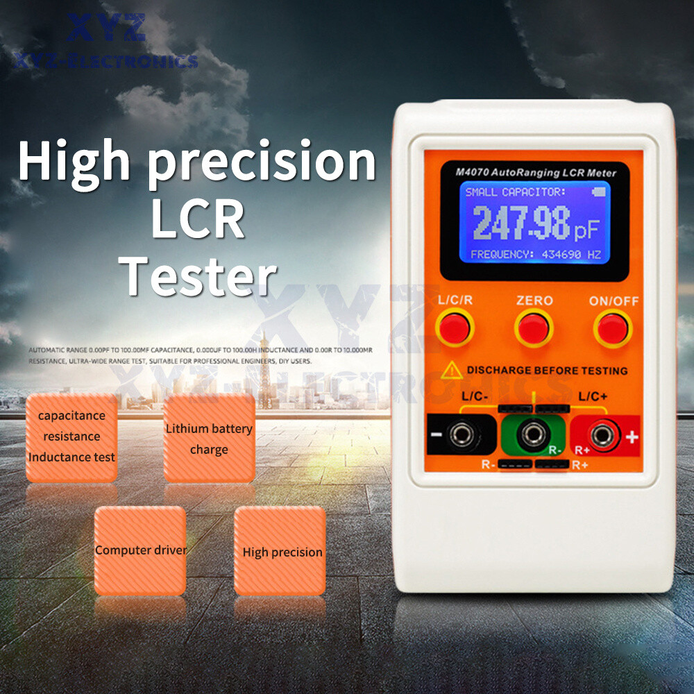 M4070 Auto Ranging LCR Meter Capacitance Inductance Resistance Tester Handheld