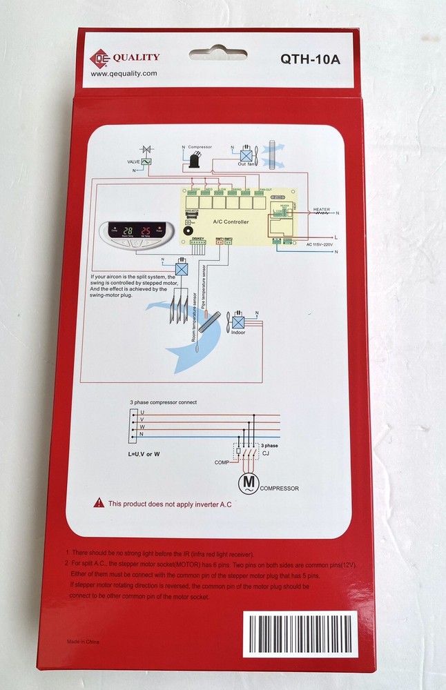Universal AC Control System With Remote,Transform & Sensor For Mini-Split System