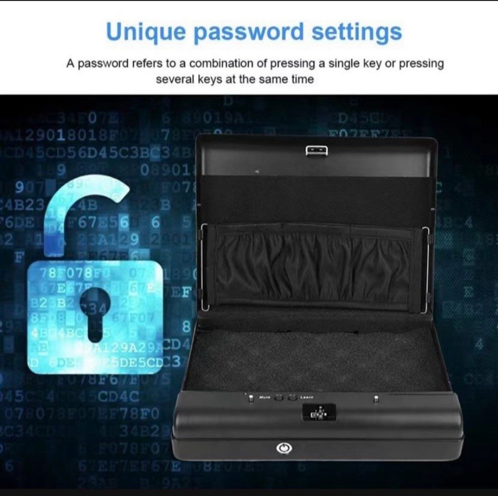 RPNB portable security safe, with coated plastic security lock box