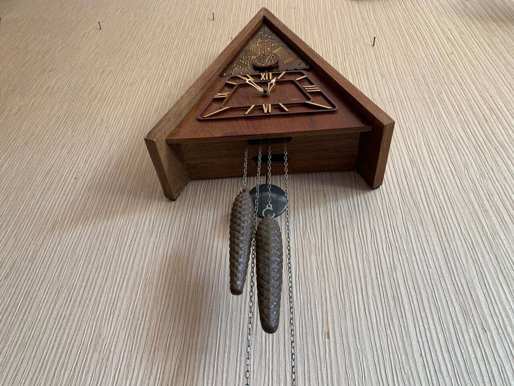 Soviet Vintage Cuckoo clock, USSR clock, Soviet working clock, Mechanical clock