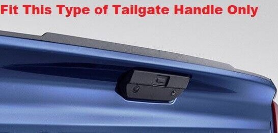 For 2019-2022 Chevy Silverado Chrome Tailgate Handle Covers With Camera Hole ABS