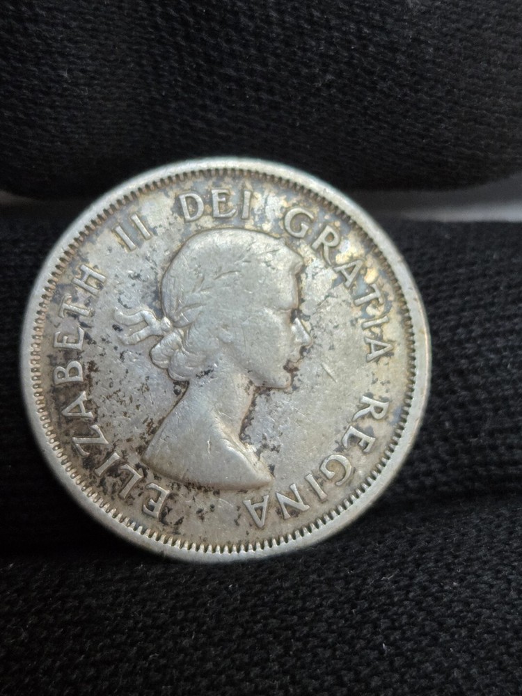 1959 Canada 25 Cents 0.800 Silver