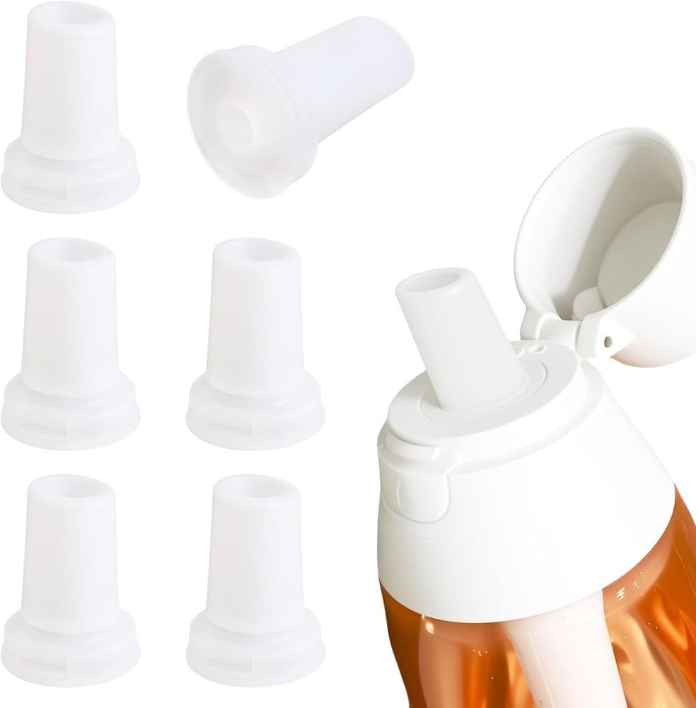 6 Pcs Bite Valve Replacement for Brita Water Bottle Filter, Silicone Mouthpiece