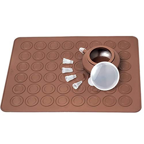 48 Hole Macarons Silicone Mat Baking Mold Macaron Kit Medium, 1