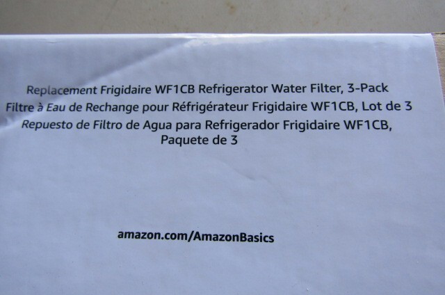 Replacement Frigidaire WF1CB Refrigerator Water Filter, 3-Pack