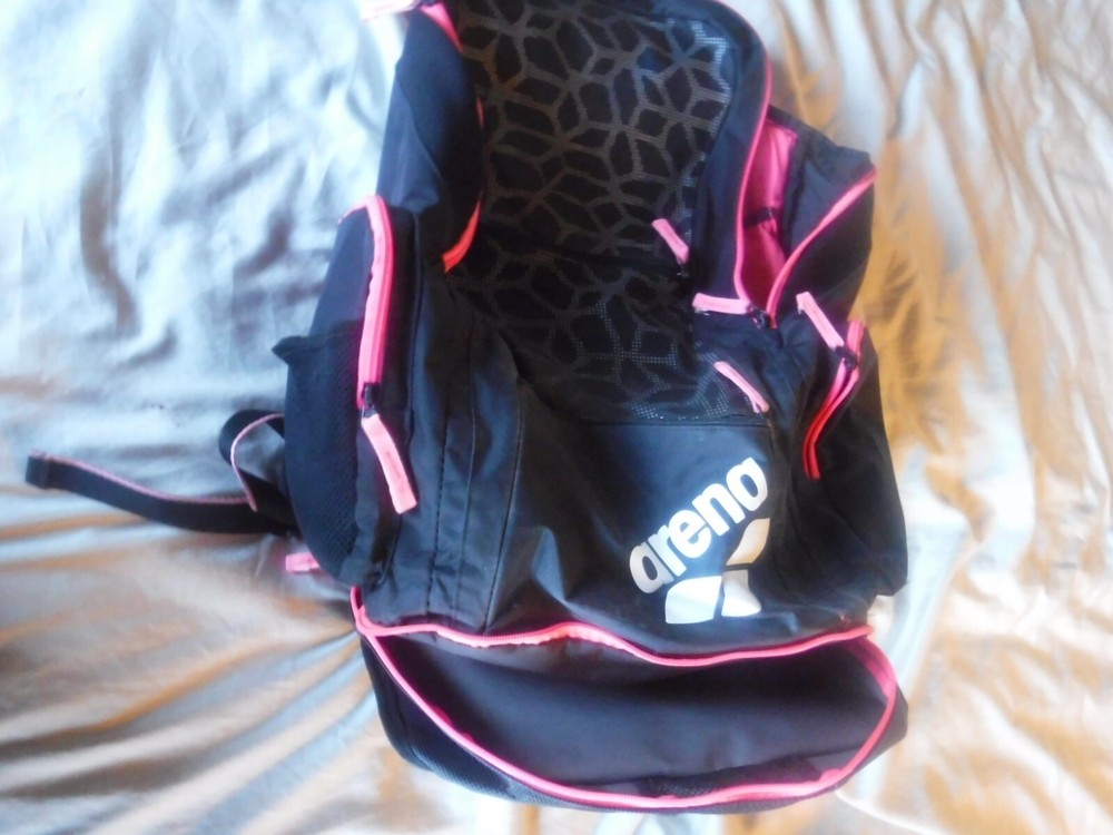 Arena Backpack Black and Pink