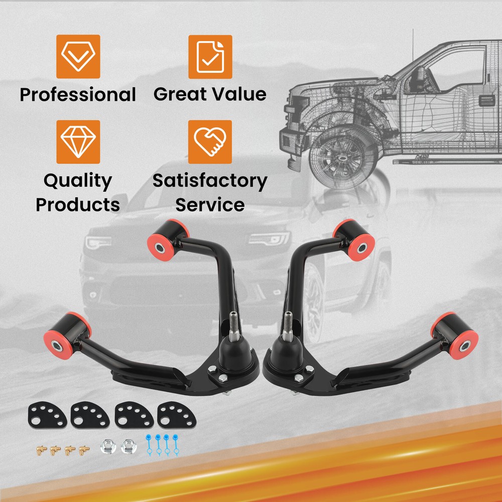 Upper Control Alignment Arms Drop Kit for 2007-2015 Chevy Silverado Sierra 1500