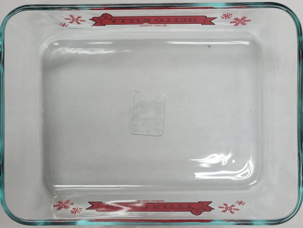 Pyrex 3-cup Rectangle Glass Storage: Hello Kitty®, (No Lid)