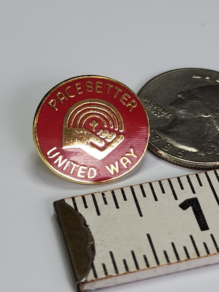 Pacesetter United Way Lapel Pin Red Color