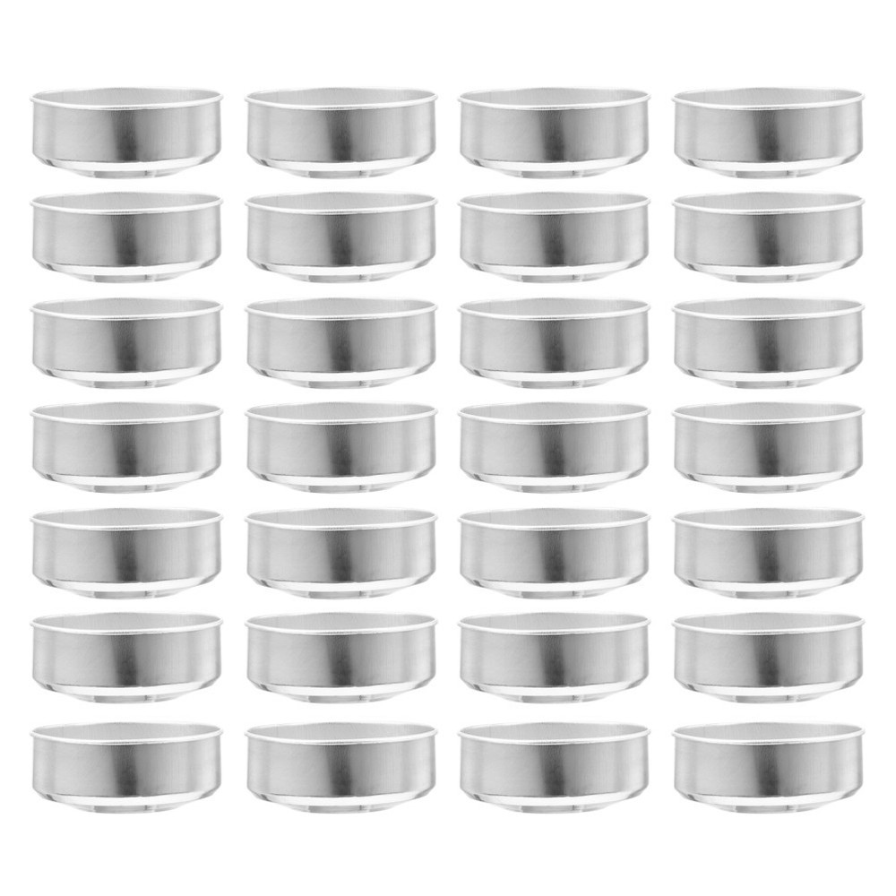 100Pcs Candle Making Containers Aluminum Tea Light Tins Empty