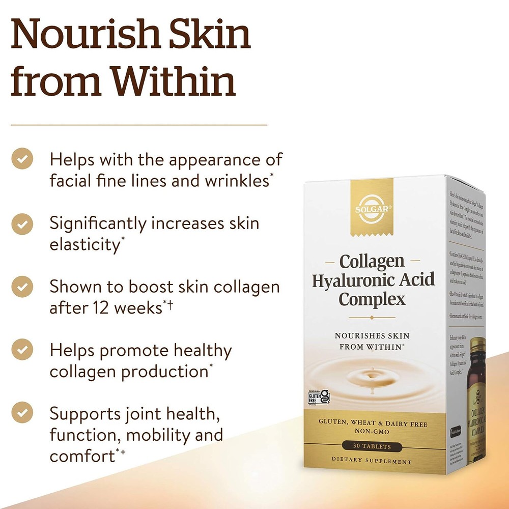 Solgar Hyaluronic Acid Complex, 30 Tablets