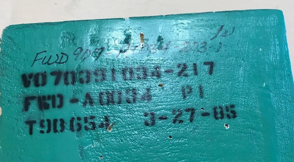 NASA Space Shuttle Fit Check Tile, Forward Fuselage Lower