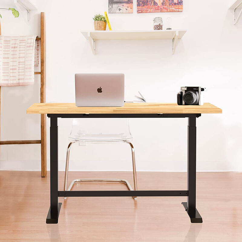 WORKPRO 48in Electric Standing Desk Adjustable Workbench Wooden Top 500 LBS Load