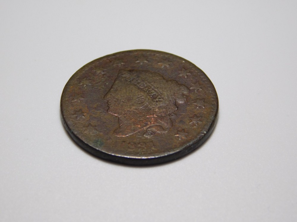 US COINS 1831 CORONET HEAD LARGE CENT