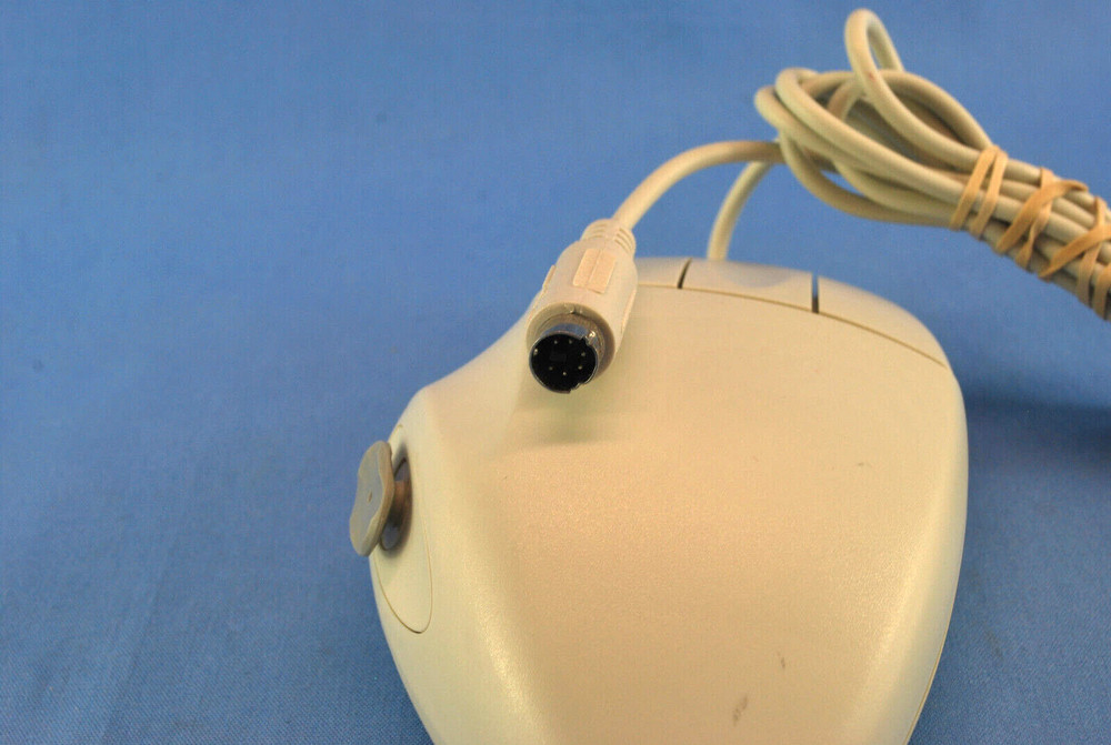 Vintage 3 Button Computer Mouse ~ 8 WAY SCROLLER ~ (UNTESTED AS-IS) Thumb Button