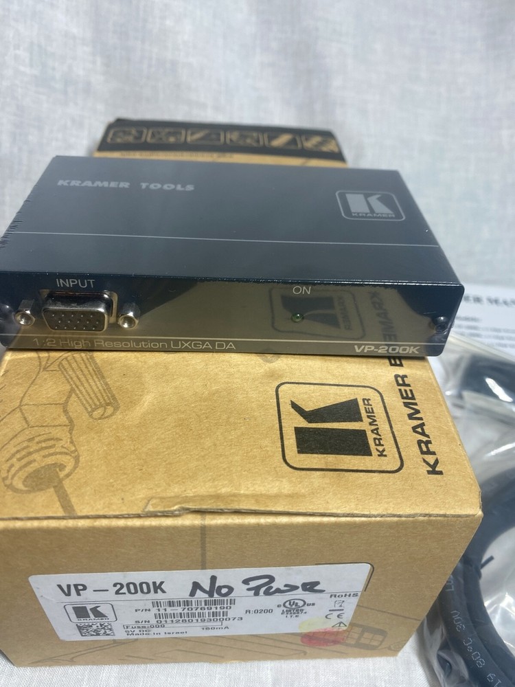 Kramer VP-200K 1:2 Computer Graphics Video Distribution High Resolution NEW STP