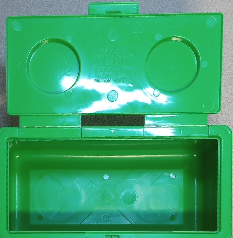Vintage Chubs Baby Wipes Lego Stackable Storage Container Green