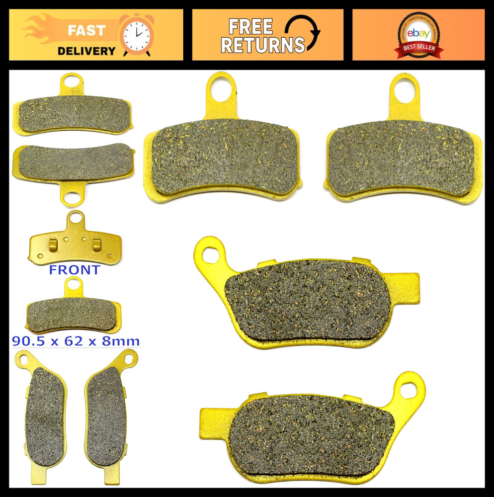 High-Performance Front & Rear Brake Pads for Harley Softail 2008-2014 - Custom,